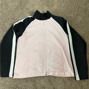 Reebok Pink and Black Bomber Jacket